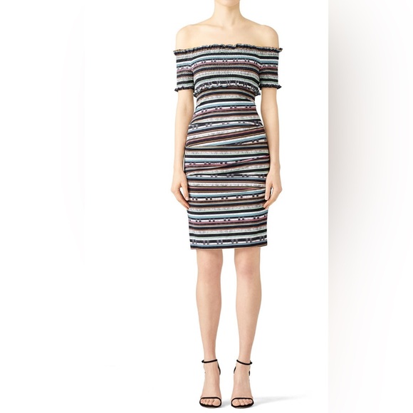 Nicole Miller Paradise Stripe Sheath Dress - Picture 1 of 5